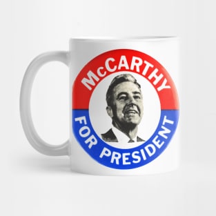 Eugene McCarthy 1968 Presidential Campaign Button Design Mug